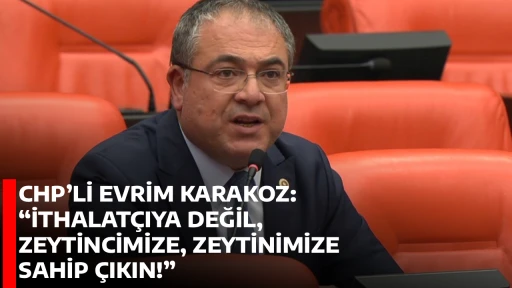 CHP&rsquo;Lİ EVRİM KARAKOZ: &ldquo;İTHALAT&Ccedil;IYA DEĞİL, ZEYTİNCİMİZE, ZEYTİNİMİZE SAHİP &Ccedil;IKIN!&rdquo;