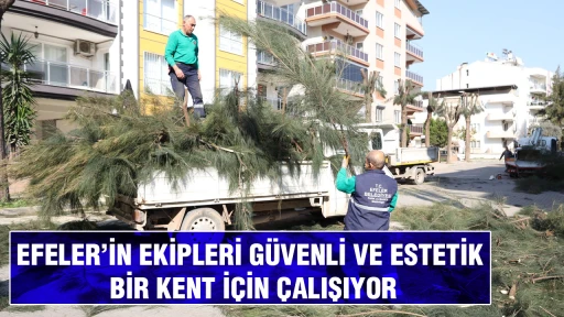 EFELER&rsquo;İN EKİPLERİ G&Uuml;VENLİ VE ESTETİK BİR KENT İ&Ccedil;İN &Ccedil;ALIŞIYOR