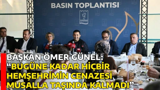 BAŞKAN &Ouml;MER G&Uuml;NEL: &ldquo;BUG&Uuml;NE KADAR Hİ&Ccedil;BİR HEMŞEHRİMİN CENAZESİ MUSALLA TAŞINDA KALMADI&rdquo;