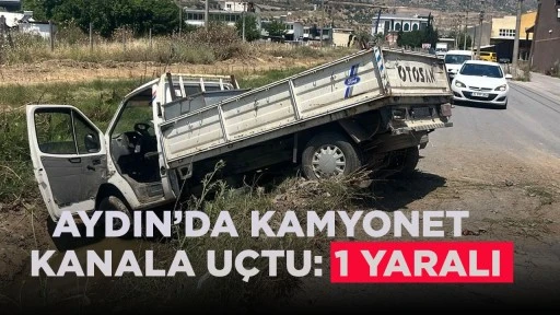 AYDIN&rsquo;DA KAMYONET KANALA U&Ccedil;TU: 1 YARALI