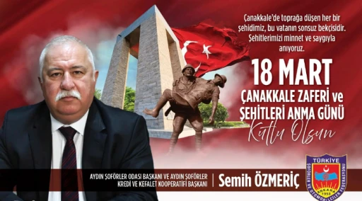 SEMİH &Ouml;ZMERİ&Ccedil; &Ccedil;ANAKKALE ZAFERİ KUTLAMA İLANI