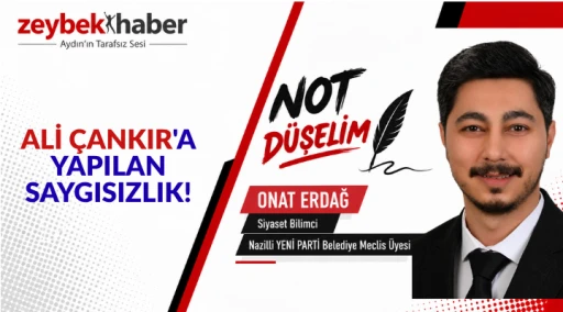ALİ ÇANKIR'A YAPILAN SAYGISIZLIK!