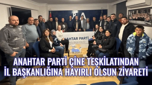 ANAHTAR PARTİ &Ccedil;İNE TEŞKİLATINDAN İL BAŞKANLIĞINA HAYIRLI OLSUN ZİYARETİ