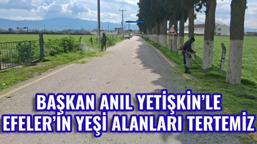 BAŞKAN ANIL YETİŞKİN&rsquo;LE EFELER&rsquo;İN YEŞİ ALANLARI TERTEMİZ