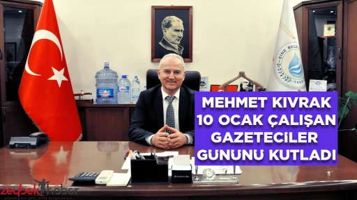MEHMET KIVRAK 10 OCAK &Ccedil;ALIŞAN GAZETECİLER G&Uuml;N&Uuml;N&Uuml; KUTLADI