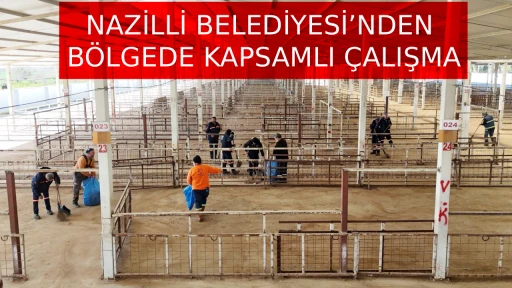 NAZİLLİ BELEDİYESİ&rsquo;NDEN B&Ouml;LGEDE KAPSAMLI &Ccedil;ALIŞMA