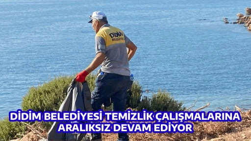 DİDİM BELEDİYESİ TEMİZLİK &Ccedil;ALIŞMALARINA ARALIKSIZ DEVAM EDİYOR