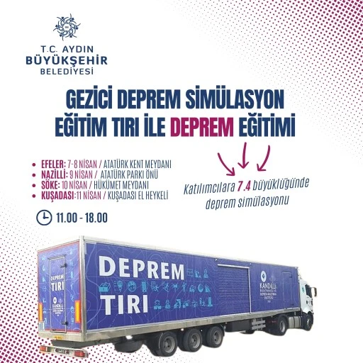 AYDIN B&Uuml;Y&Uuml;KŞEHİR BELEDİYESİ&rsquo;NDEN DEPREM SİM&Uuml;LAT&Ouml;R&Uuml;