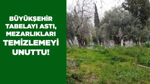 B&Uuml;Y&Uuml;KŞEHİR TABELAYI ASTI, MEZARLIKLARI TEMİZLEMEYİ UNUTTU!
