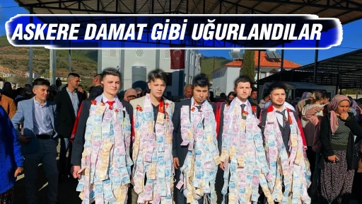 ASKERE DAMAT GİBİ UĞURLANDILAR