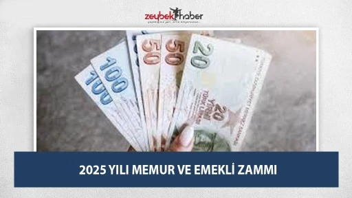 2025 YILI MEMUR VE EMEKLİ ZAMMI