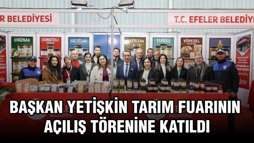 BAŞKAN YETİŞKİN TARIM FUARININ A&Ccedil;ILIŞ T&Ouml;RENİNE KATILDI