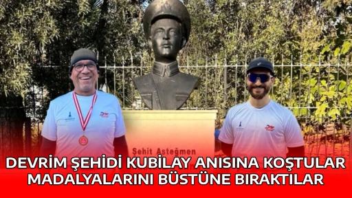 DEVRİM ŞEHİDİ KUBİLAY ANISINA KOŞTULAR, MADALYALARINI B&Uuml;ST&Uuml;NE BIRAKTILAR