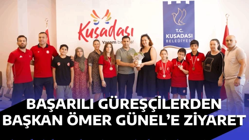 BAŞARILI G&Uuml;REŞ&Ccedil;İLERDEN BAŞKAN &Ouml;MER G&Uuml;NEL&rsquo;E ZİYARET