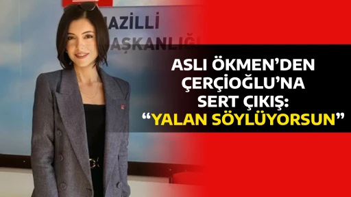 ASLI &Ouml;KMEN&rsquo;DEN &Ccedil;ER&Ccedil;İOĞLU&rsquo;NA SERT &Ccedil;IKIŞ: &ldquo;YALAN S&Ouml;YL&Uuml;YORSUN&rdquo;