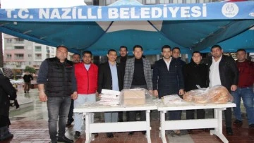 Nazilli Belediyesi Başbuğ T&uuml;rkeş i&ccedil;in hayır yaptı