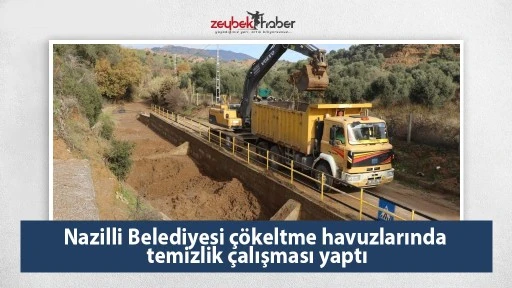 Nazilli Belediyesi &ccedil;&ouml;keltme havuzlarında temizlik &ccedil;alışması yaptı