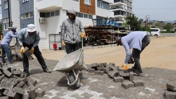 Nazilli Belediyesi Dallıca&rsquo;da sokakları yeniliyor