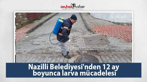 Nazilli Belediyesi'nden 12 ay boyunca larva m&uuml;cadelesi