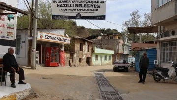 Nazilli Belediyesi Pınarbaşı Mahallesi'ndeki yol &ccedil;alışmasını tamamladı