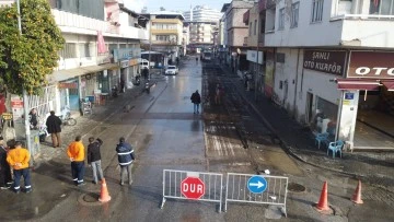 Nazilli&rsquo;de altyapısı yetersiz olan cadde yenileniyor