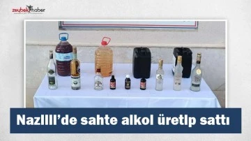 Nazilli&rsquo;de sahte alkol &uuml;retip sattı