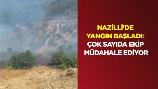 Nazilli'de yangın başladı: &Ccedil;ok sayıda ekip m&uuml;dahale ediyor