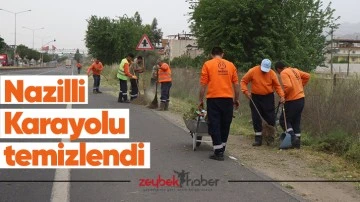 Nazilli Karayolu temizlendi
