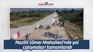 Nazilli S&uuml;mer Mahallesi&rsquo;nde yol &ccedil;alışmaları tamamlandı