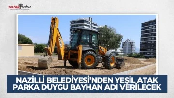Nazilli&rsquo;ye donanımlı yeşil alan kazandırılıyor