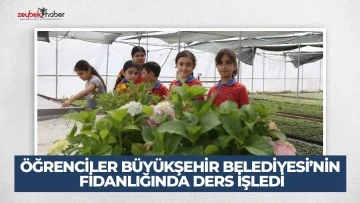 &Ouml;ĞRENCİLER B&Uuml;Y&Uuml;KŞEHİR BELEDİYESİ&rsquo;NİN FİDANLIĞINDA DERS İŞLEDİ
