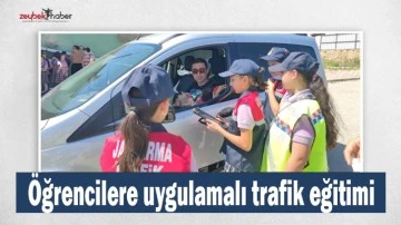 &Ouml;ğrencilere uygulamalı trafik eğitimi