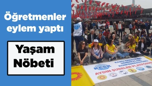 &Ouml;ğretmenler eylem yaptı