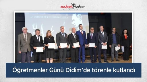 &Ouml;ğretmenler G&uuml;n&uuml; Didim&rsquo;de t&ouml;renle kutlandı