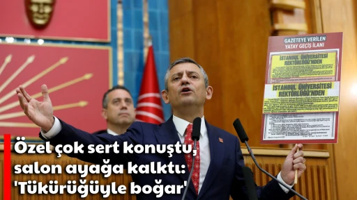 &Ouml;zel &ccedil;ok sert konuştu, salon ayağa kalktı: 'T&uuml;k&uuml;r&uuml;ğ&uuml;yle boğar'