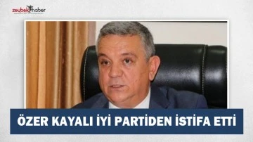&Ouml;zer Kayalı İYİ Parti'den istifa etti