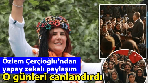 &Ouml;zlem &Ccedil;er&ccedil;ioğlu&rsquo;ndan yapay zekalı paylaşım, O g&uuml;nleri canlandırdı
