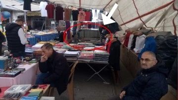 Pazar yerinde kalan l&uuml;ks ara&ccedil; esnafa zor anlar yaşattı