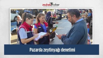 Pazarda zeytinyağı denetimi