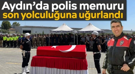 Polis memuru son yolculuğuna uğurlandı