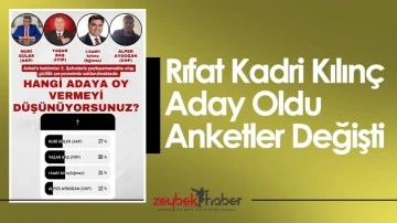 Rıfat Kadri Kılın&ccedil; Aday Oldu Anketler Değişti