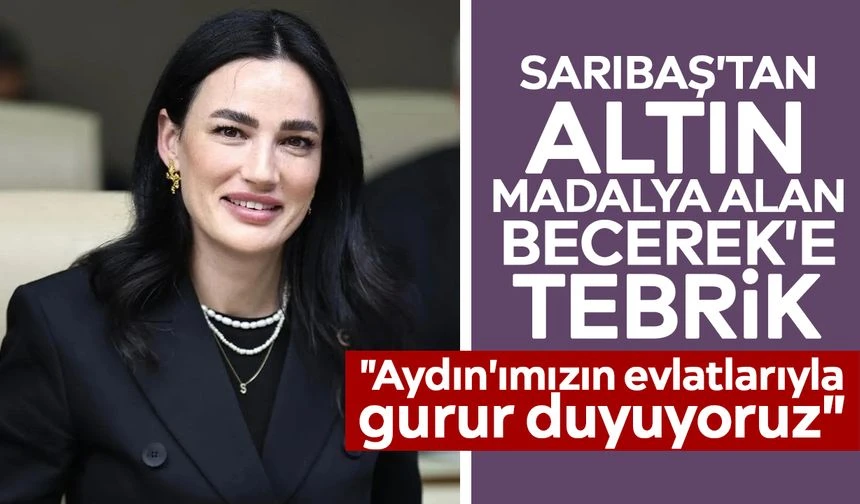 Sarıbaş'tan altın madalya alan Becerek'e tebrik