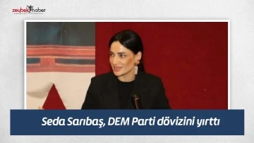 Seda Sarıbaş, DEM Parti d&ouml;vizini yırttı&nbsp;