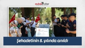 Şehadet yıl d&ouml;n&uuml;m&uuml;nde anıldı