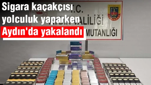 Sigara ka&ccedil;ak&ccedil;ısı yolculuk yaparken Aydın'da yakalandı