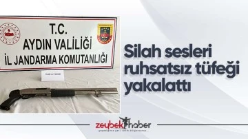 Silah sesleri ruhsatsız t&uuml;feği yakalattı