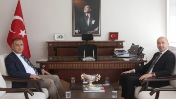 S&ouml;ke Belediye Başkanı Arıkan, Kaymakam G&uuml;ney ile bir araya geldi