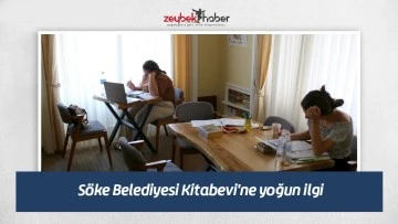 S&ouml;ke Belediyesi Kitabevi'ne yoğun ilgi