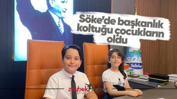 S&ouml;ke&rsquo;de başkanlık koltuğu &ccedil;ocukların oldu