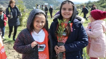 S&ouml;ke'de fidanlar toprakla buluştu